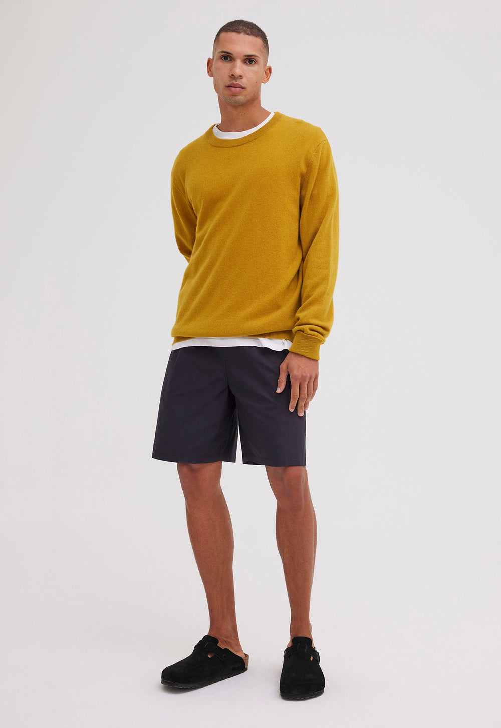Jac+Jack Card Wool Cashmere Sweater - Bitter Sharp Yellow